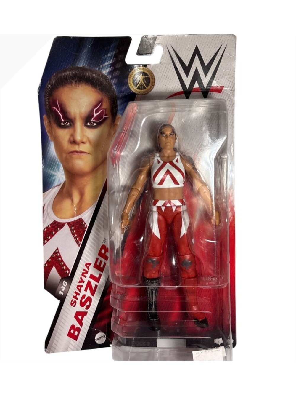 WWE Elite Shayna Baszler Action Figure #146 Mattel Red White Outfit Wrestling